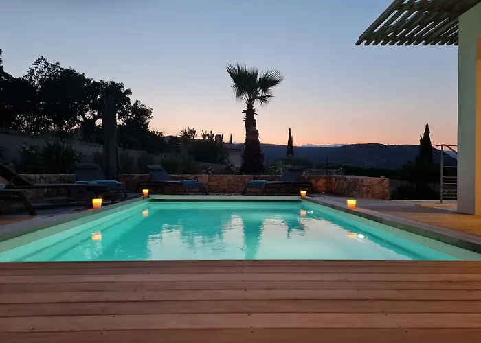 Maria 12 Pers Piscine Chauffee 5 Min En Voiture Villa *